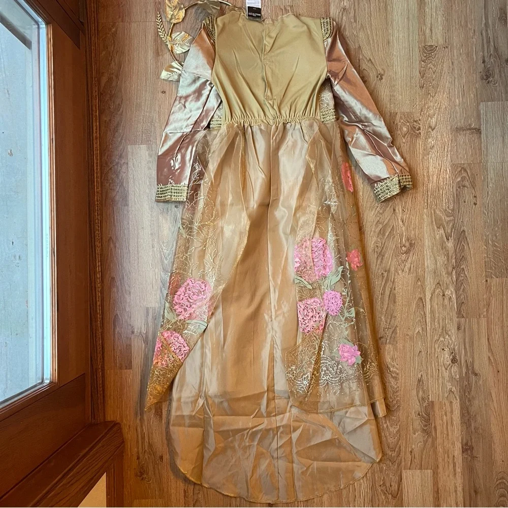 Disney Maleficent Movie Aurora Coronation Gown Girls Classic Costume Medium 7/8 - Picture 2 of 6